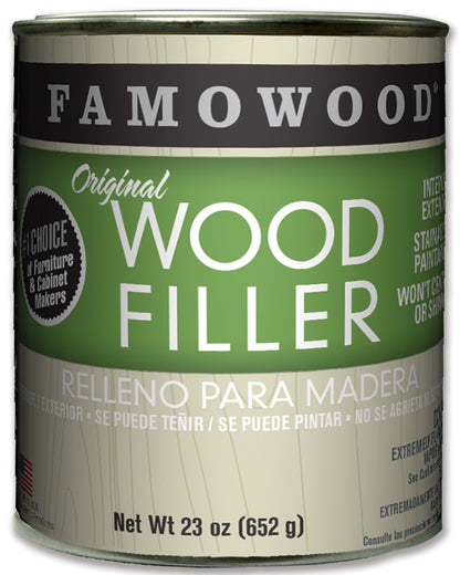 Famowood Wood Filler Nat/Tupelo Solvent Base 23oz  36021126 - Creative Wholesale