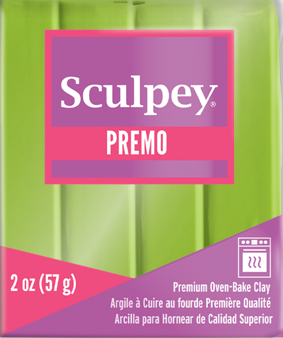 Premo Sculpey® Bright Green Pearl 2 oz bar PE02 5035