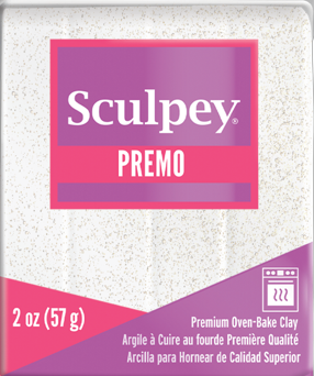 Premo Sculpey® Frost White Glitter 2 oz bar PE02 5057