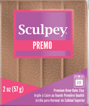 Premo Sculpey® Rose Gold Glitter 2 oz bar PE02 5135