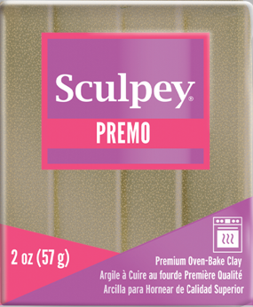 Premo Sculpey® Yellow Gold Glitter 2 oz bar PE02 5147