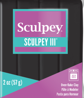 Sculpey III® Black 2 ounce bar S302 042