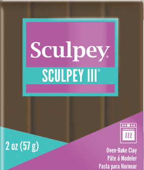 Sculpey III® Suede Brown 2 ounce bar S302 1109