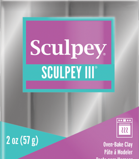 Sculpey III® Silver 2 ounce bar  S302 1130