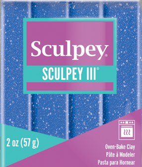 Sculpey III®y Blue Glitter 2 oz bar S302 549