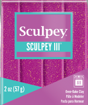 Sculpey III® Violet Glitter 2 oz bar S302 562