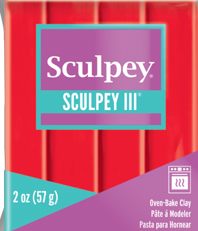 Sculpey III®Red Hot Red 2 ounce bar S302 583