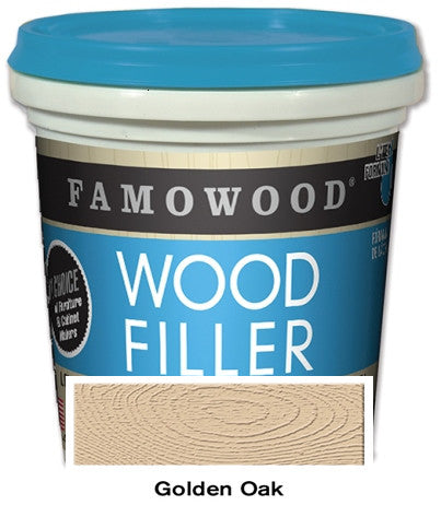Famowood Latex Wood Filler Golden Oak 24oz 12/Case 40022152C - Creative Wholesale