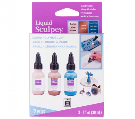 Liquid Sculpey® Liquid Polymer Clay – Glam Metallics ALSGLM1