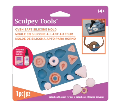 Sculpey Silicone Bakeable Mold, Cabochon  Shapes APM81