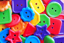 Novelty Buttons Opaque Multi #1594SV076 1 lb - Creative Wholesale