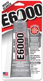 E6000 CRAFT Glue WHITE 2 oz. Tube 6 Per Case  #237040C