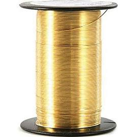 Bead/Craft Wire 20 gauge Gold 12 yds per spool #2485-212 - Creative Wholesale