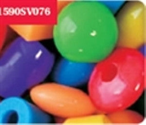 Novelty Beads Jumbo, 25mm, Opaque  Multi #1590SV076 1 lb - Creative Wholesale