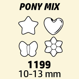 Pony Beads Mixed Neon Multi 1/2 lb #1199SV077 - Creative Wholesale