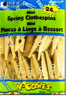 Mini Spring Clothespins  by Simply Art 24 Count 1021179 - Creative Wholesale
