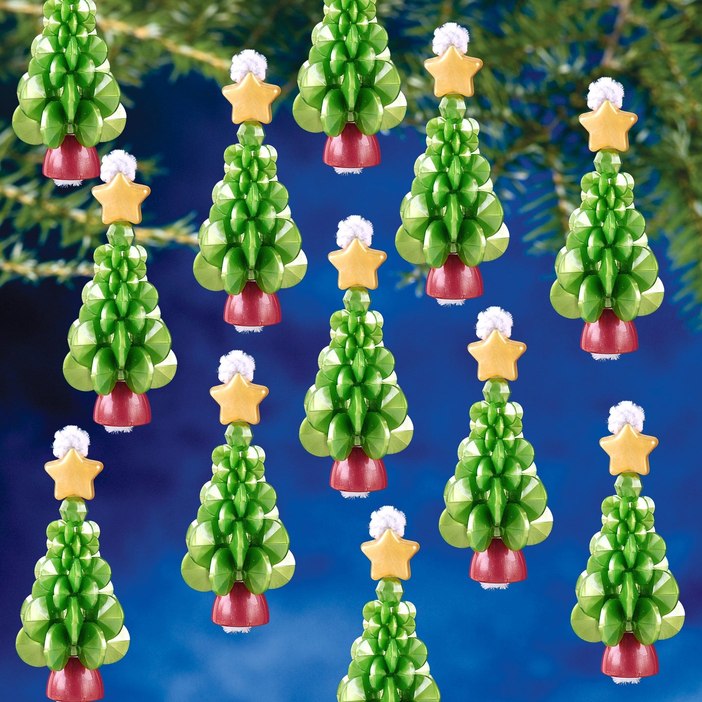 Beadery Holiday Ornament Kit Mini Pearl Tree 7491