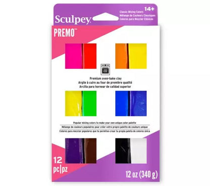 Sculpey Premo™ 12 Piece Classic Mixing Colors Multi-Pack PE VMC-12