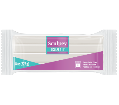 Sculpey® III,  Translucent, 8 ounce Block,  S308 010 - Creative Wholesale