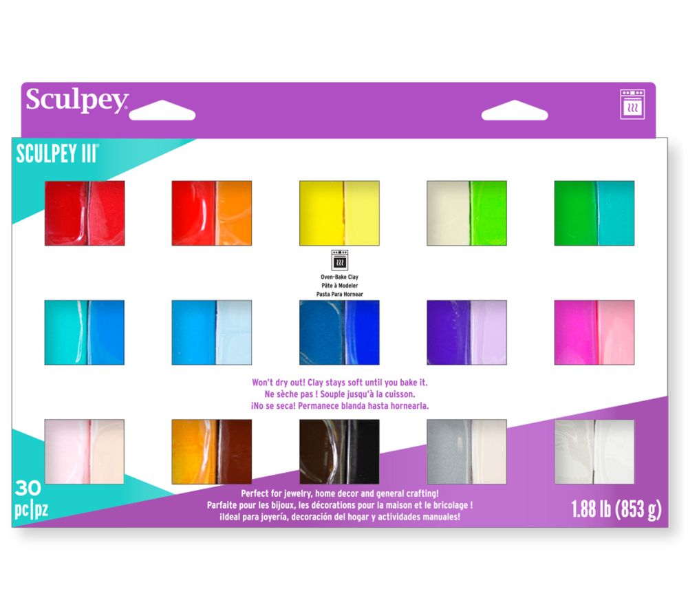 Sculpey III® 30 Color Sampler  S3 30-1