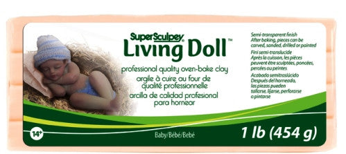 Super Sculpey Living Doll Clay, 1 lb Baby ZSLD-4 - Creative Wholesale